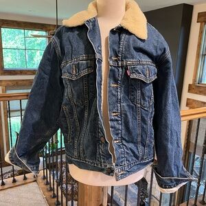Levi’s Vintage Trucker Sherpa Jacket M’s S Shearling Y2K 70420-0315
